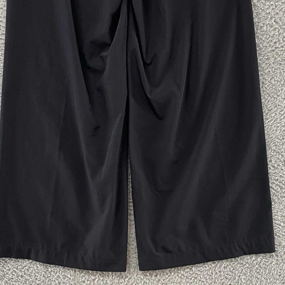 Varley Kayson Wide Leg Pants Womens Large Black Soft Stretch Travel Lightweight - Picture 14 of 16